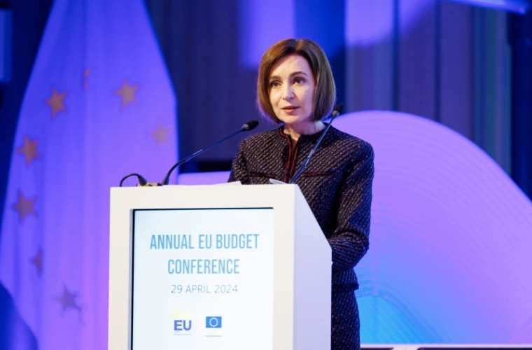 Maia Sandu Un buget european al păcii ne va ajuta să accelerăm procesul de aderare