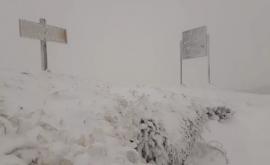 В горах Румынии выпал снег ФОТОВИДЕО