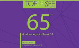 Moldova Agroindbank una dintre băncile puternice și la nivel regional potrivit SeeNews