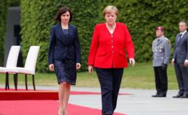 Angela Merkel o felicită pe Maia Sandu