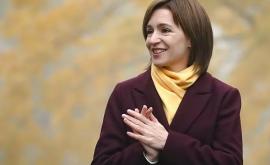 Maia Sandu felicitată de un oficial de la Consiliul de Securitate al SUA