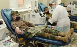 Militarii Armatei Naționale sau alăturat campaniei de donare a sîngelui