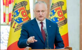 Igor Dodon șia prezentat agenda pînă la sfîrșitul anului