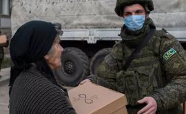 Rusia a trimis în NagornoKarabah 54 de vagoane cu ajutor umanitar