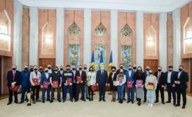 Президент вручил награды лучшим молдавским спортсменам