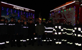 Pompierii au lansat caravana de Crăciun VIDEO