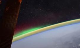 Aurora boreală filmată din spațiu de un cosmonaut rus 