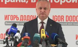 Додон о решении ПДС не поддерживать кандидатуру Гаврилицы на должность премьера