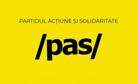 PAS поддержит все усилия президента Майи Санду для досрочных выборов