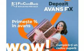 В первый день весны FinComBank запустил новинку на рынке Молдовы новый депозит Avans Fix предусматривающий выплату в аванс