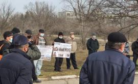 Și angajații Căii Ferate a Moldovei din orașul Bender au ieșit la protest