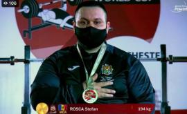 Paralimpicul Ștefan Roșca a cîștigat medalia de aur la Cupa Mondială de powerlifting