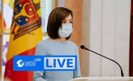 Conferință de presă organizată de Președintele Republicii Moldova Maia Sandu