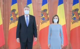 Maia Sandu se va întîlni cu liderul de la București Klaus Iohannis