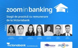 Zoom in banking успешно завершена оплачиваемая стажировка от Victoriabank