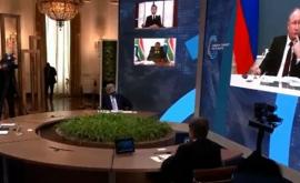 Выступление Путина прервало речь Макрона на онлайнсаммите по климату