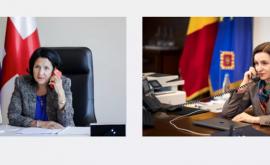 Despre ce au discutat președinții Republicii Moldova și Georgiei