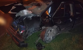 Neatenția de vină Un șofer a ajuns la spital în urma unui accident