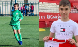 Un fotbalist moldovean de 12 ani va juca în echipa Girona din Spania