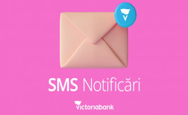 Înregistreazăte online la serviciul SMS Notificări de la Victoriabank