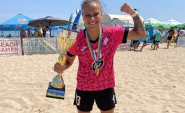 Moldoveanca Irina Topal a devenit campioana Ucrainei la fotbal pe plajă