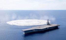 Explozie uriaşă în Oceanul Atlantic SUA a testat un portavion
