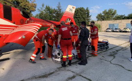 Un bărbat de la Bălți preluat de un elicopter SMURD și transferat la Iași