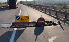 Вниманию водителей Изза трещины на мосту въезд в Кишинев со стороны Сынжеры затруднен 