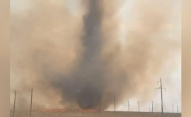 Огненные смерчи в российском регионе сняли на видео