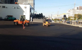 Parcarea publică de pe strada Ismail intersecție cu bd Ștefan cel Mare se apropie de finalizare