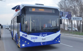 Traseu modificat pentru troleibuzul 37 din Chișinău