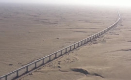 Завершена укладка рельсов на первой в мире кольцевой железной дороге через пустыню