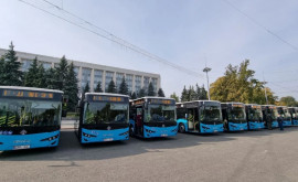 De Hramul Orașului alte 9 autobuze noi de model ISUZU au fost puse astăzi pe linie