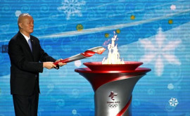Flacăra olimpică pentru Jocurile de Iarnă a ajuns la Beijing