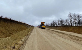 Drumul de ocolire a satului Troița Nouă Anenii Noi în proces de construcție