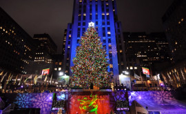 В НьюЙорке зажгли главную рождественскую ель