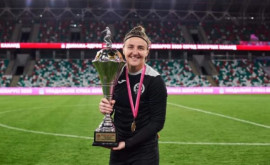 Căpitanul naționalei feminine de fotbal din Moldova desemnată cea mai bună portară a anului în Belarus