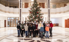 Un grup de elevi din raionul Hîncești a fost în vizită la Președinție