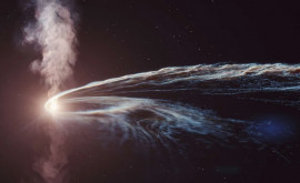 Gaura neagră din centrul galaxiei considerată un monstru adormit a aruncat în univers un jet de flăcări
