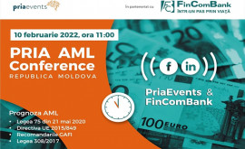 PRIAevents și FinComBank vă invită la conferința PRIA AMLRepublica Moldova