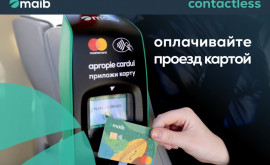 Achită simplu și ușor călătoria cu cardul validatoarele staționare instalate în transportul din Chișinău 