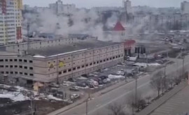 Centrul orașului Harkov a fost lovit de un obuz