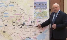 Harta afișată la Consiliul de securitate din Belarus prezentare incorectă