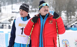În rețea au apărut un video cu Lukașenko la Минская лыжня2022