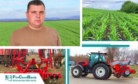 Calistru Ruslan clientul FinComBank Gospodăria țărănească șia început activitatea cu 3ha și a crescut la 195ha de pământ arabil