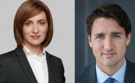 Президент Молдовы провела телефонный разговор с премьером Канады 