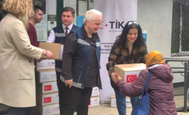Capitala a primit 1500 de pachete cu produse alimentare din partea Turciei