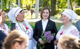Maia Sandu a discutat cu locuitorii comunei Dubăsarii Vechi din raionul Criuleni