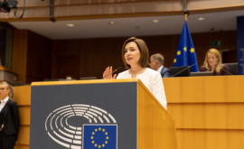 Maia Sandu în Parlamentul European Pentru noi statutul de membru al UE este lumina de la capătul tunelului
