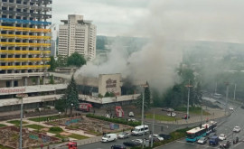 Incendiu în apropiere de clădirea fostului Hotel Național